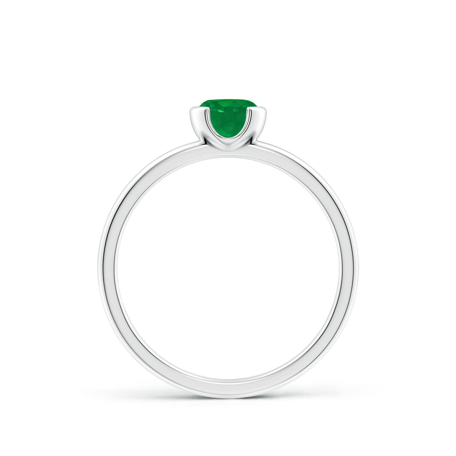 AA - Emerald / 0.45 CT / 14 KT White Gold