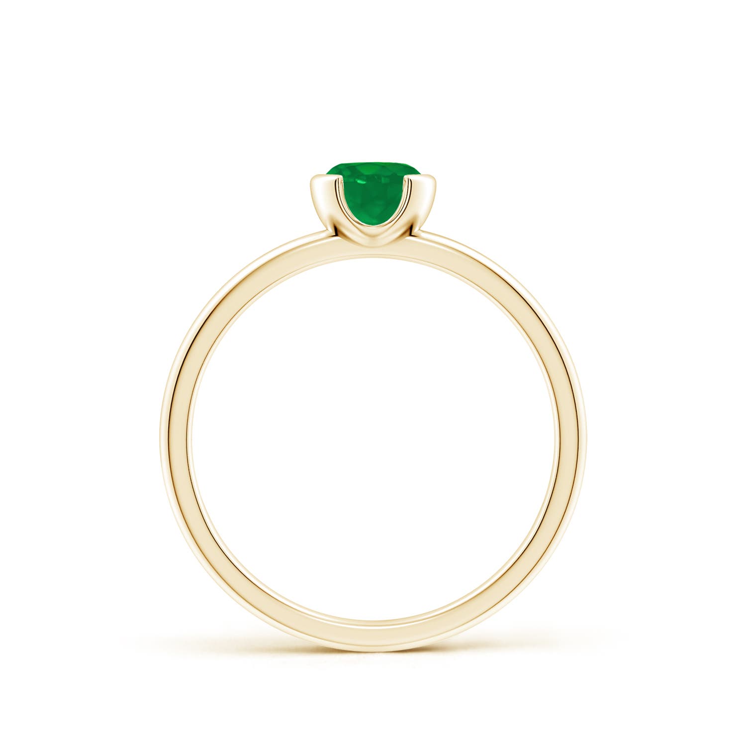 AA - Emerald / 0.45 CT / 14 KT Yellow Gold