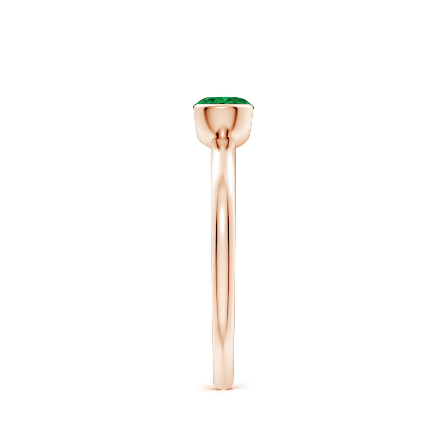 AAA - Emerald / 0.45 CT / 14 KT Rose Gold