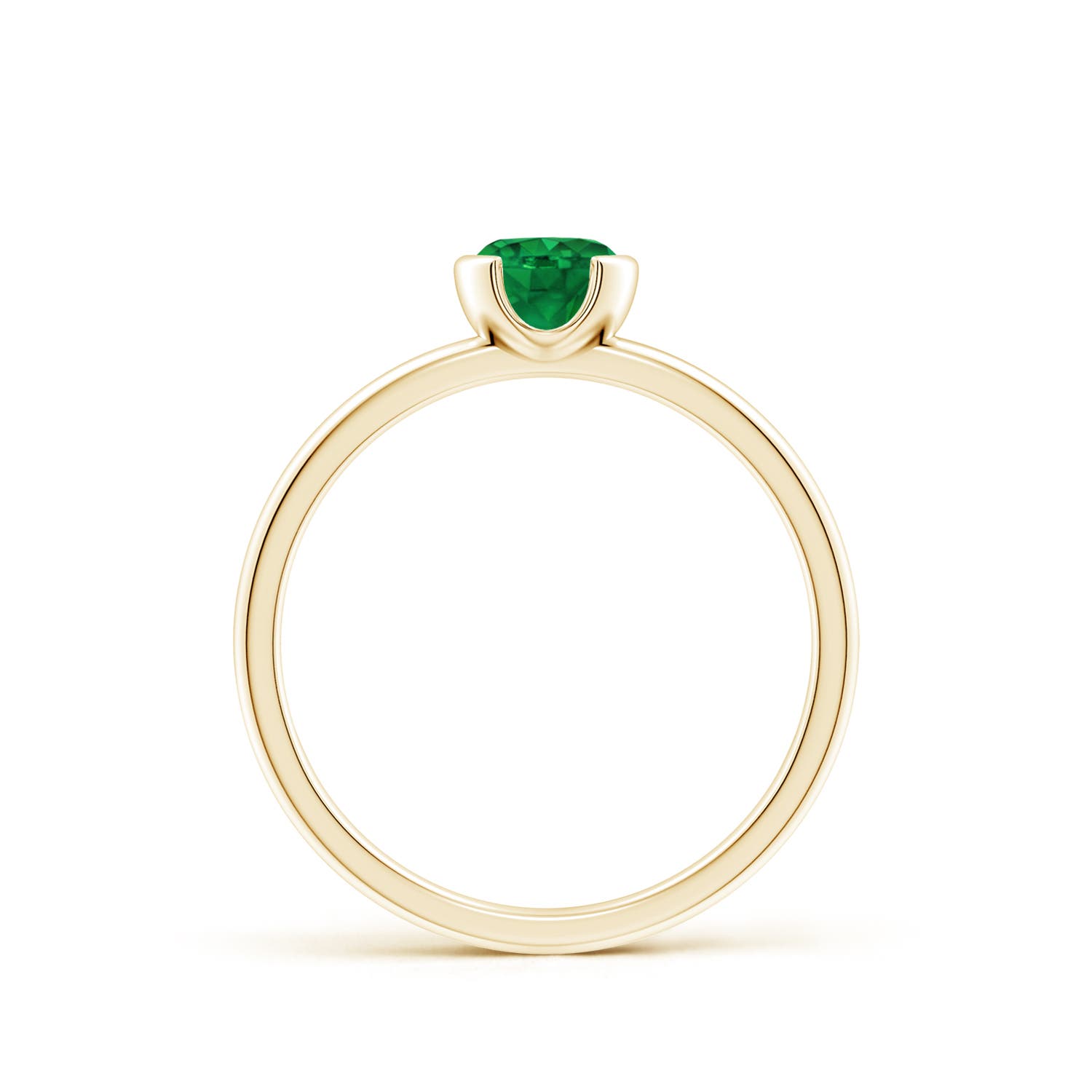 AAA - Emerald / 0.45 CT / 14 KT Yellow Gold