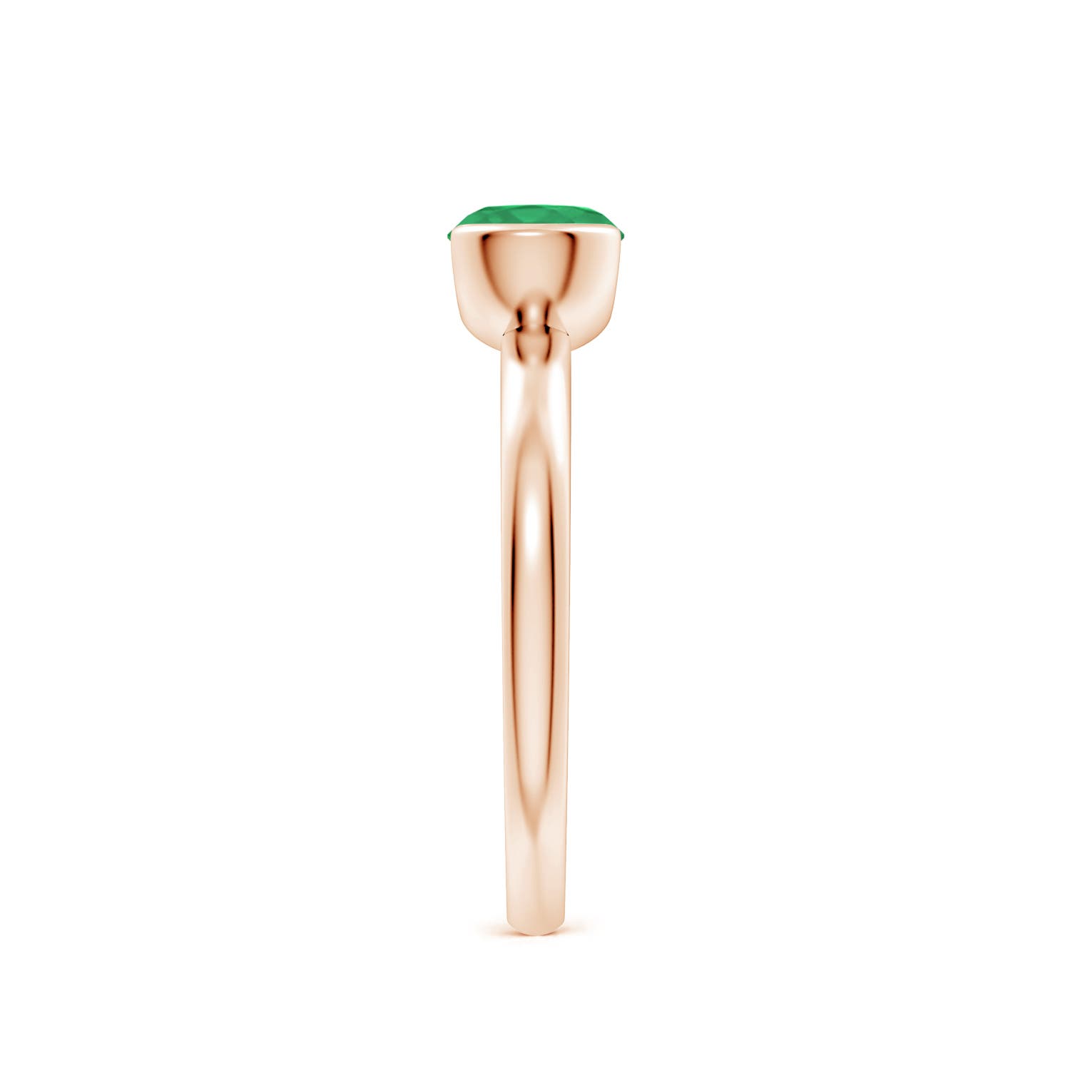 A - Emerald / 0.75 CT / 14 KT Rose Gold