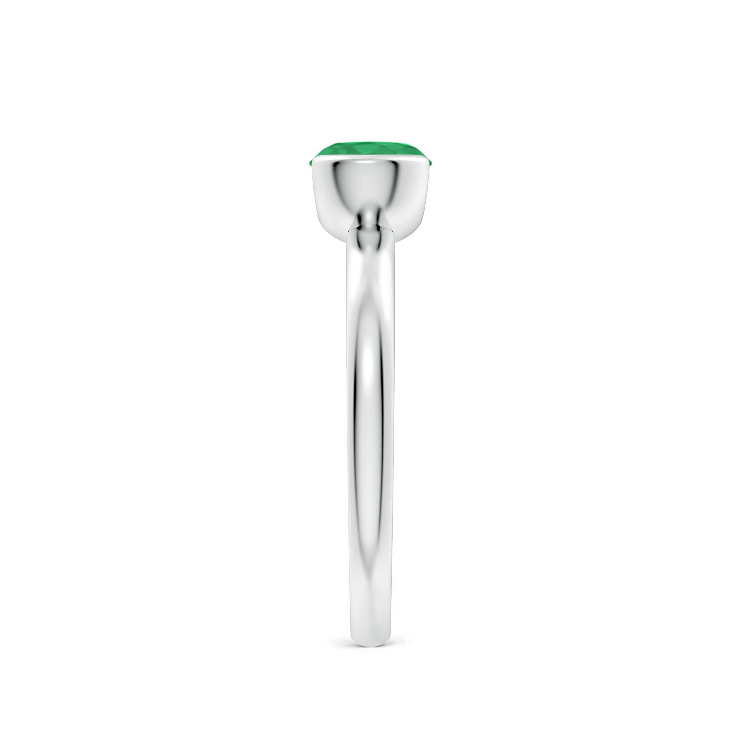 A - Emerald / 0.75 CT / 14 KT White Gold