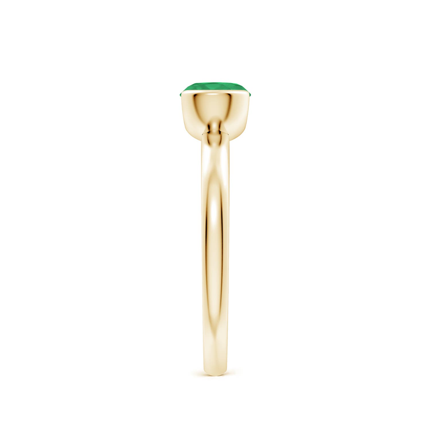 A - Emerald / 0.75 CT / 14 KT Yellow Gold