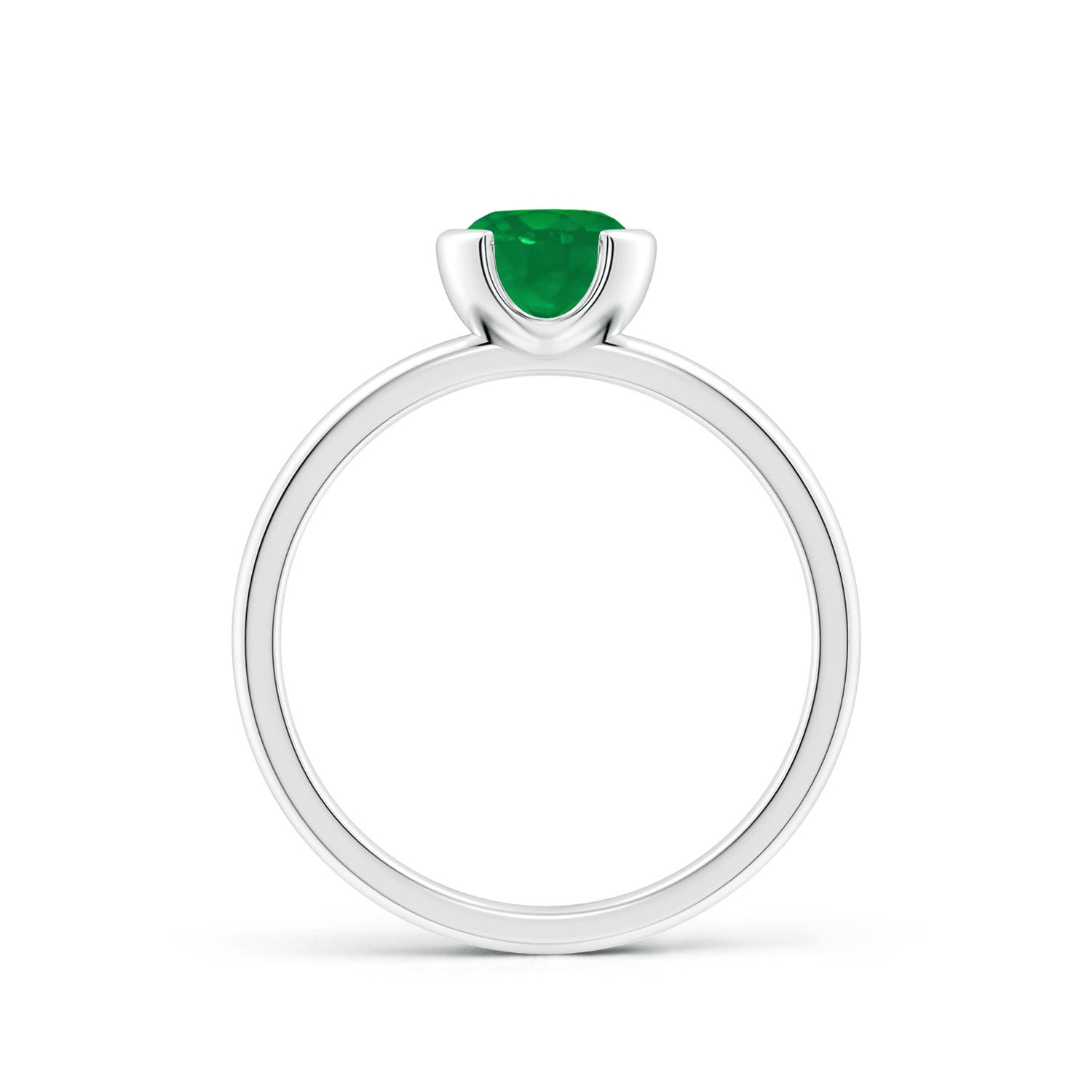 AA - Emerald / 0.75 CT / 14 KT White Gold