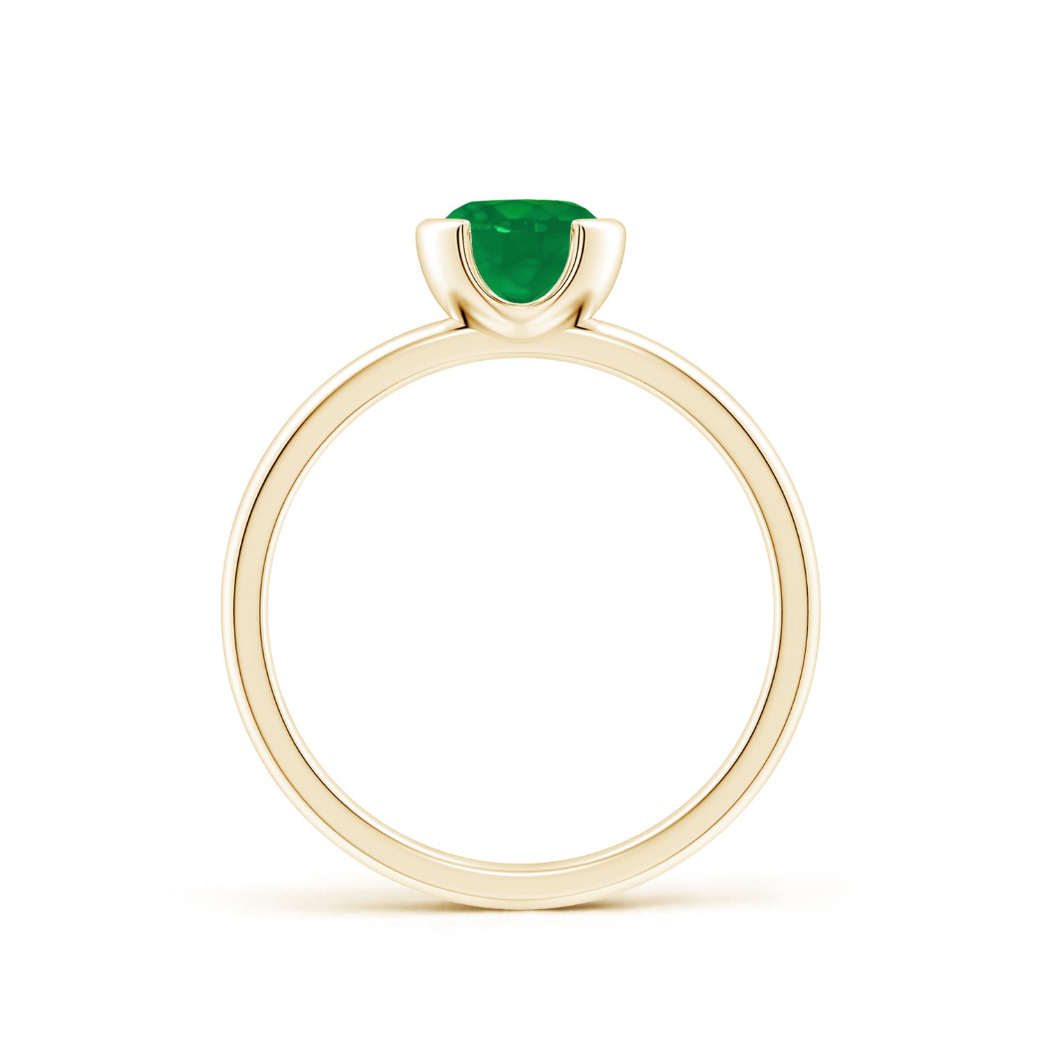 AA - Emerald / 0.75 CT / 14 KT Yellow Gold