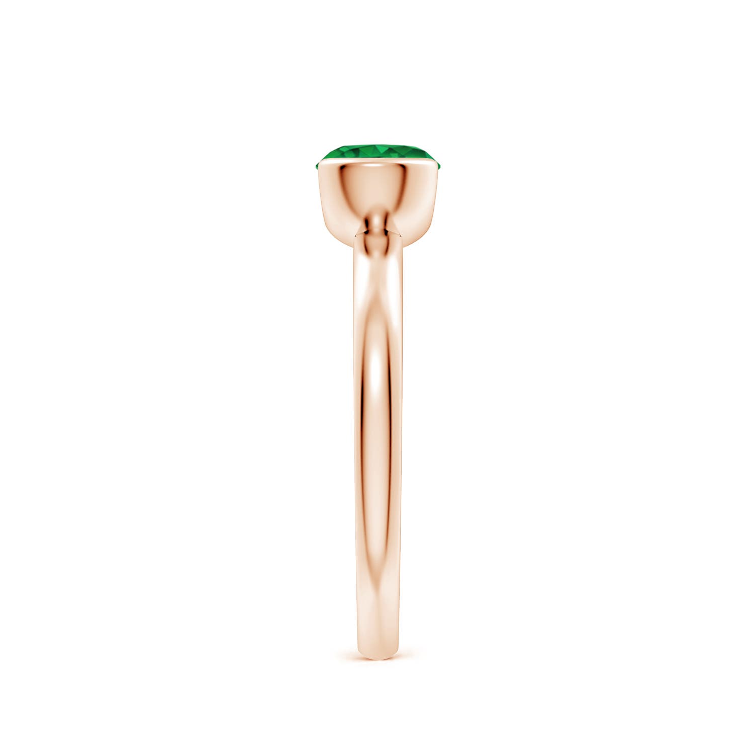 AAA - Emerald / 0.75 CT / 14 KT Rose Gold