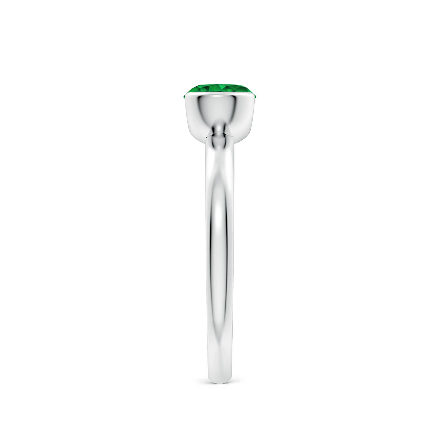 AAAA - Emerald / 0.75 CT / 14 KT White Gold