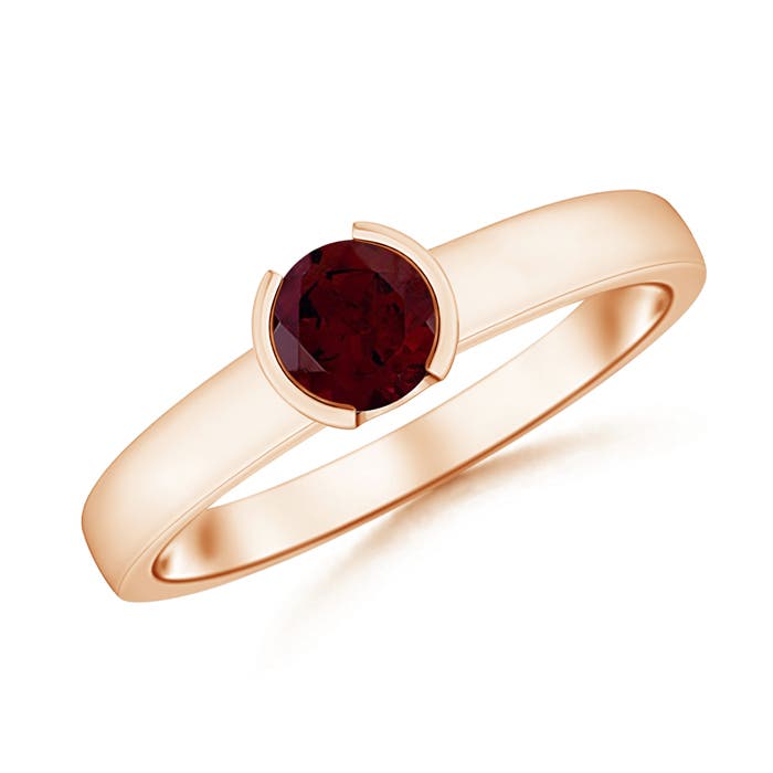 A - Garnet / 0.6 CT / 14 KT Rose Gold