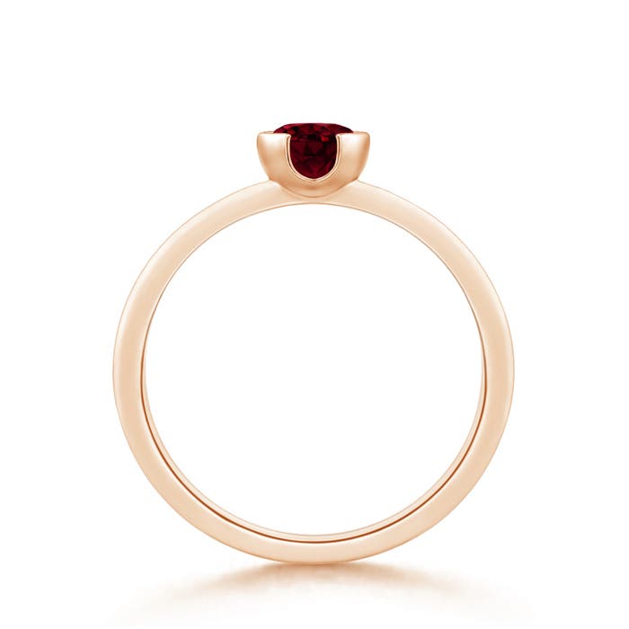 A - Garnet / 0.6 CT / 14 KT Rose Gold