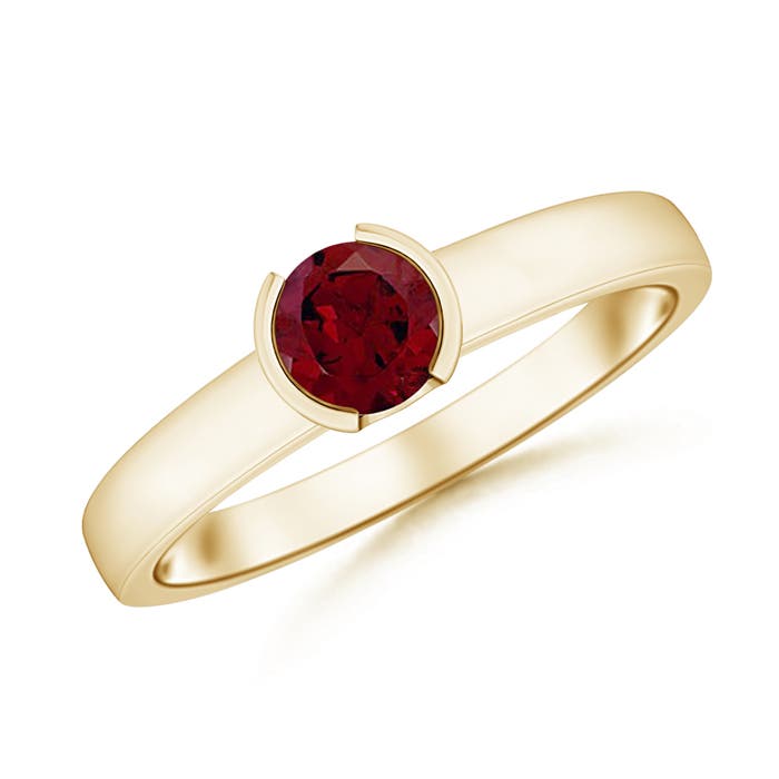 AA - Garnet / 0.6 CT / 14 KT Yellow Gold