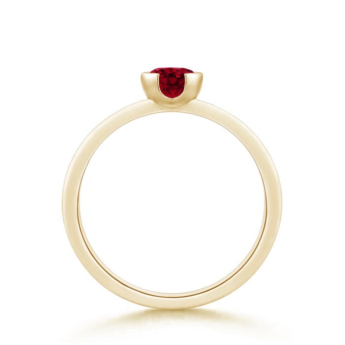 AAAA - Garnet / 0.6 CT / 14 KT Yellow Gold