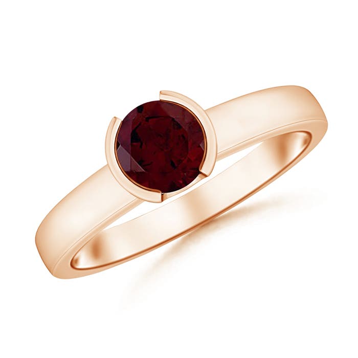 A - Garnet / 1 CT / 14 KT Rose Gold