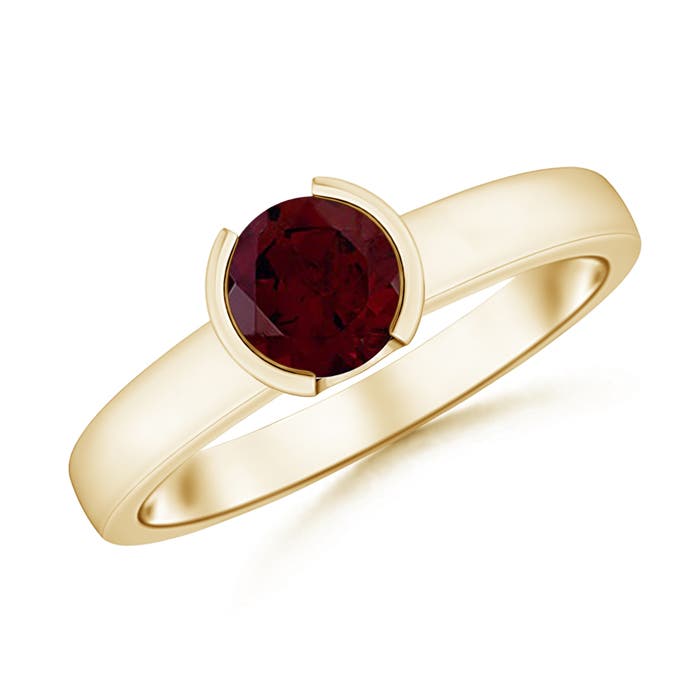 A - Garnet / 1 CT / 14 KT Yellow Gold