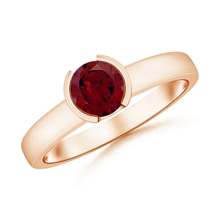 AA - Garnet / 1 CT / 14 KT Rose Gold