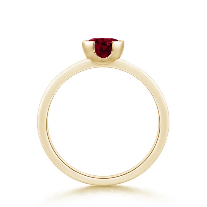 AA - Garnet / 1 CT / 14 KT Yellow Gold