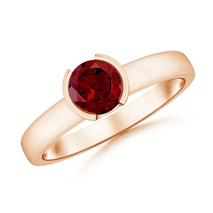 AAA - Garnet / 1 CT / 14 KT Rose Gold