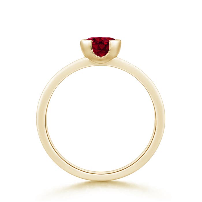 AAAA - Garnet / 1 CT / 14 KT Yellow Gold