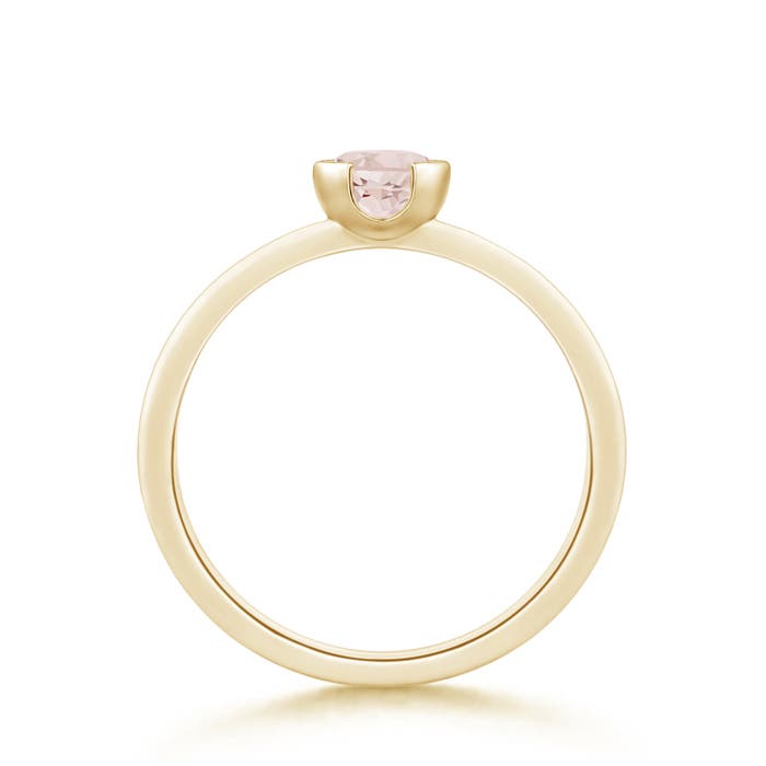 A - Morganite / 0.42 CT / 14 KT Yellow Gold