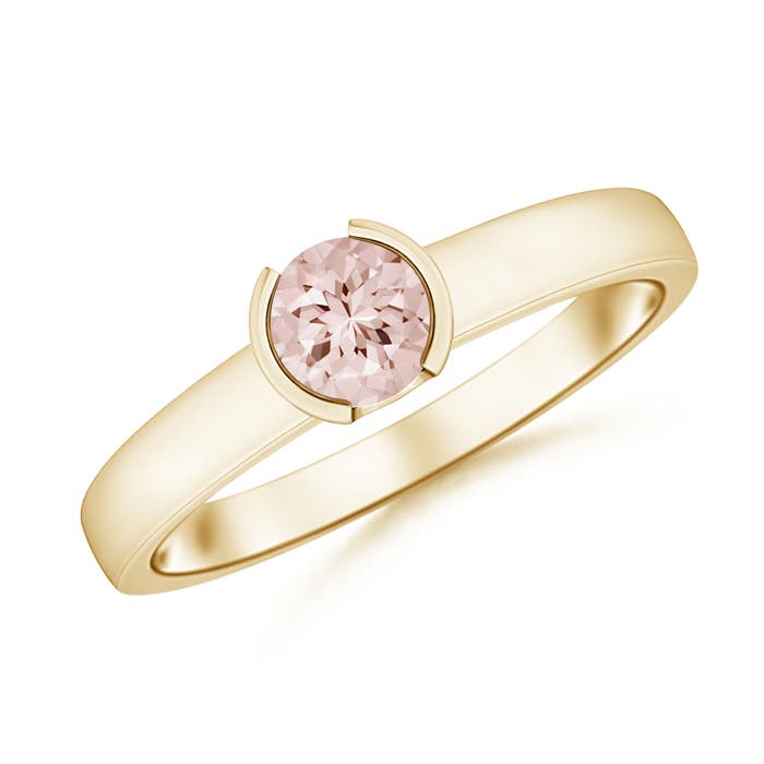 AA - Morganite / 0.42 CT / 14 KT Yellow Gold