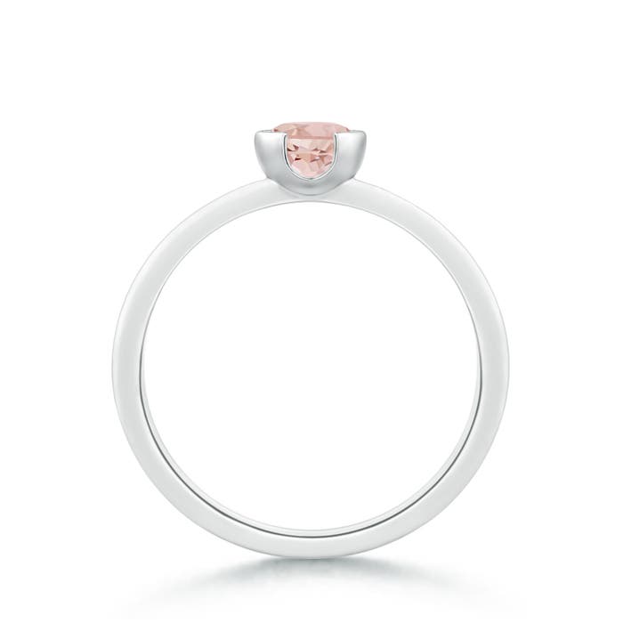 AAA - Morganite / 0.42 CT / 14 KT White Gold