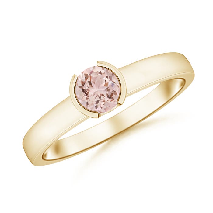 AAA - Morganite / 0.42 CT / 14 KT Yellow Gold