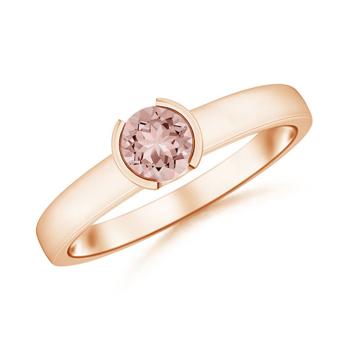 AAAA - Morganite / 0.42 CT / 14 KT Rose Gold