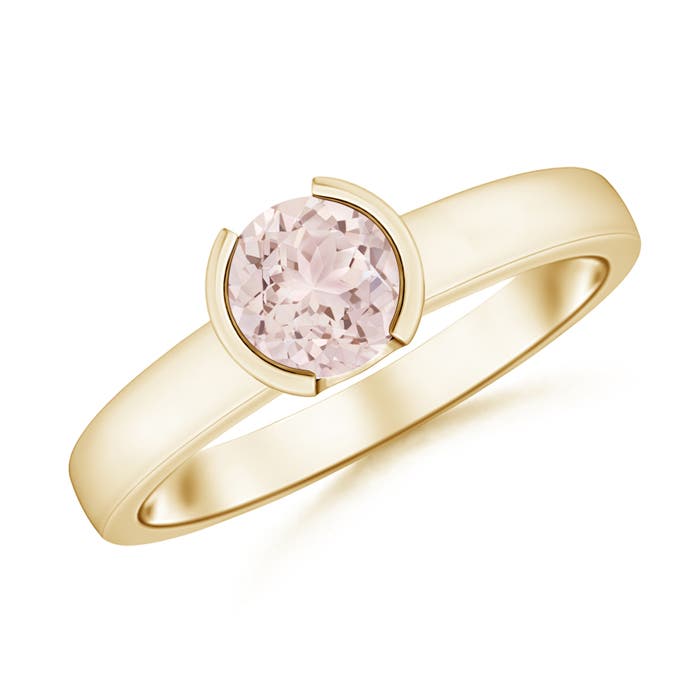 A - Morganite / 0.7 CT / 14 KT Yellow Gold