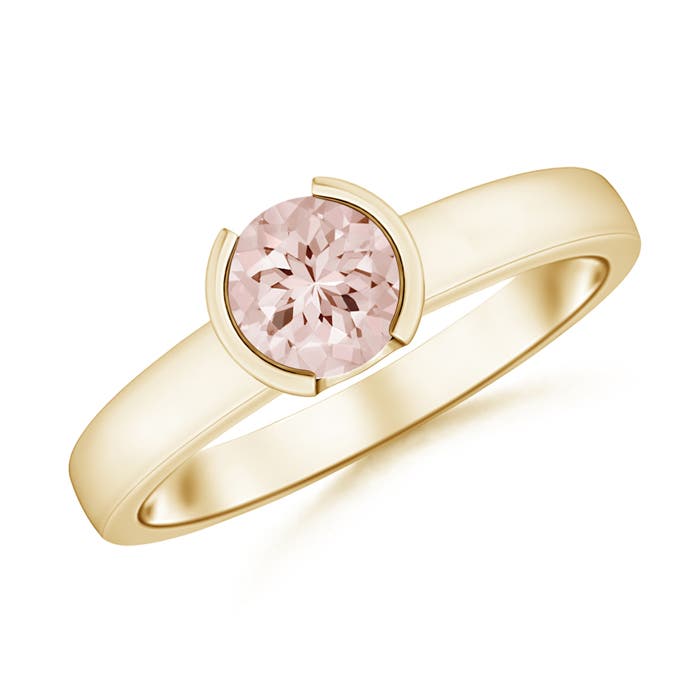 AA - Morganite / 0.7 CT / 14 KT Yellow Gold