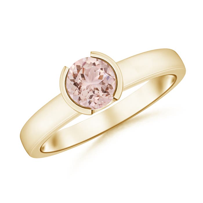 AAA - Morganite / 0.7 CT / 14 KT Yellow Gold