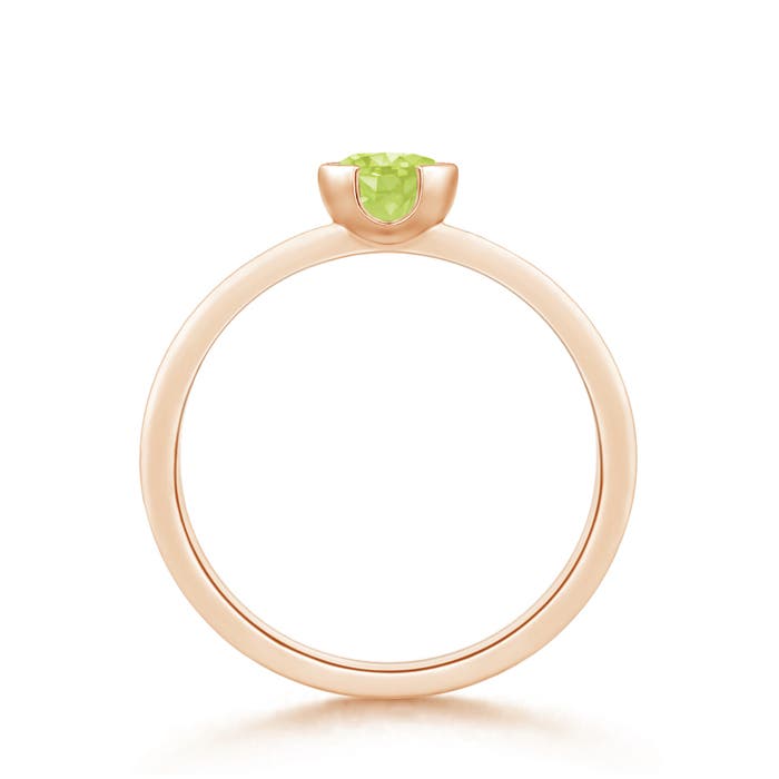 A - Peridot / 0.55 CT / 14 KT Rose Gold