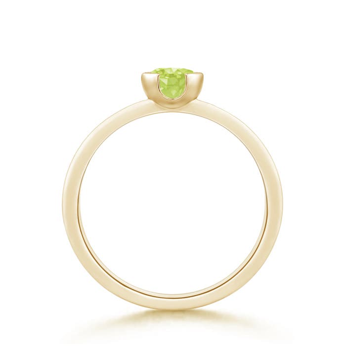 A - Peridot / 0.55 CT / 14 KT Yellow Gold