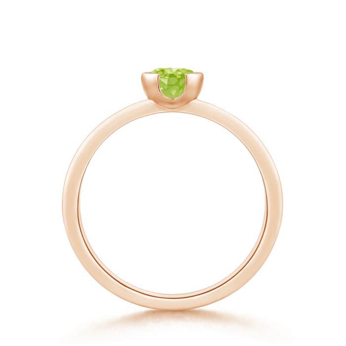 AA - Peridot / 0.55 CT / 14 KT Rose Gold