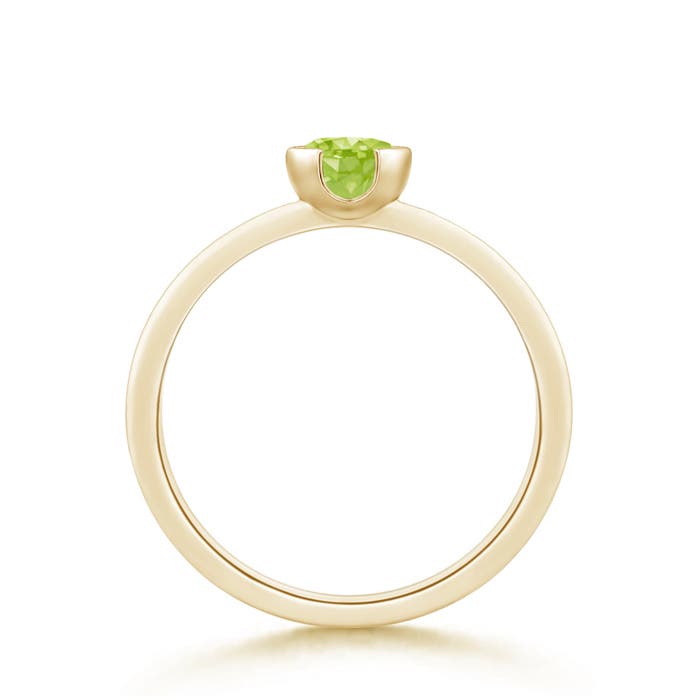 AA - Peridot / 0.55 CT / 14 KT Yellow Gold