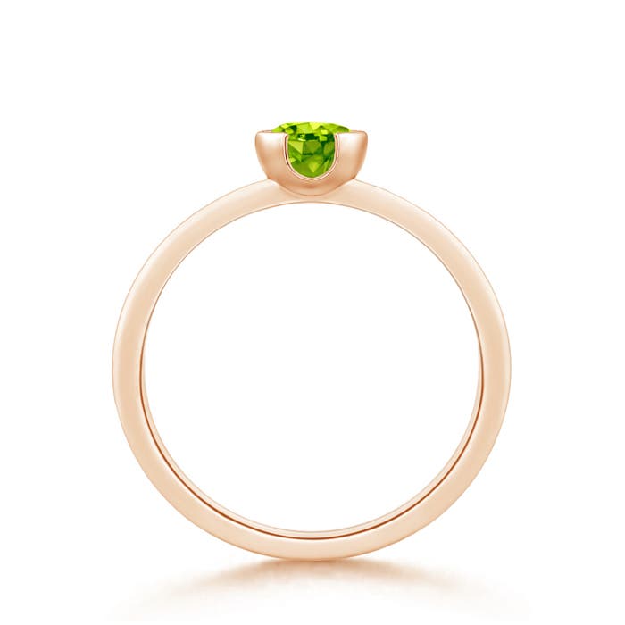 AAA - Peridot / 0.55 CT / 14 KT Rose Gold