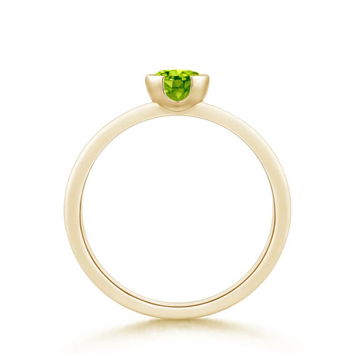 AAA - Peridot / 0.55 CT / 14 KT Yellow Gold