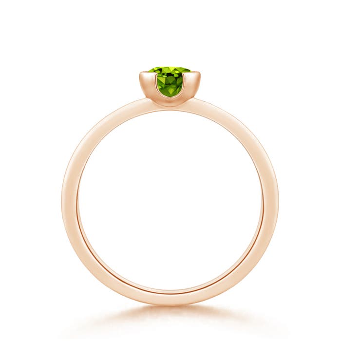 AAAA - Peridot / 0.55 CT / 14 KT Rose Gold