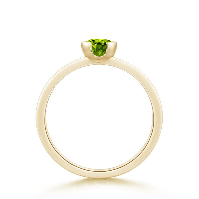 AAAA - Peridot / 0.55 CT / 14 KT Yellow Gold