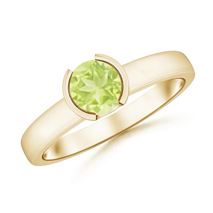 A - Peridot / 0.95 CT / 14 KT Yellow Gold