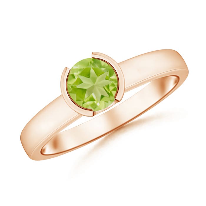 AA - Peridot / 0.95 CT / 14 KT Rose Gold