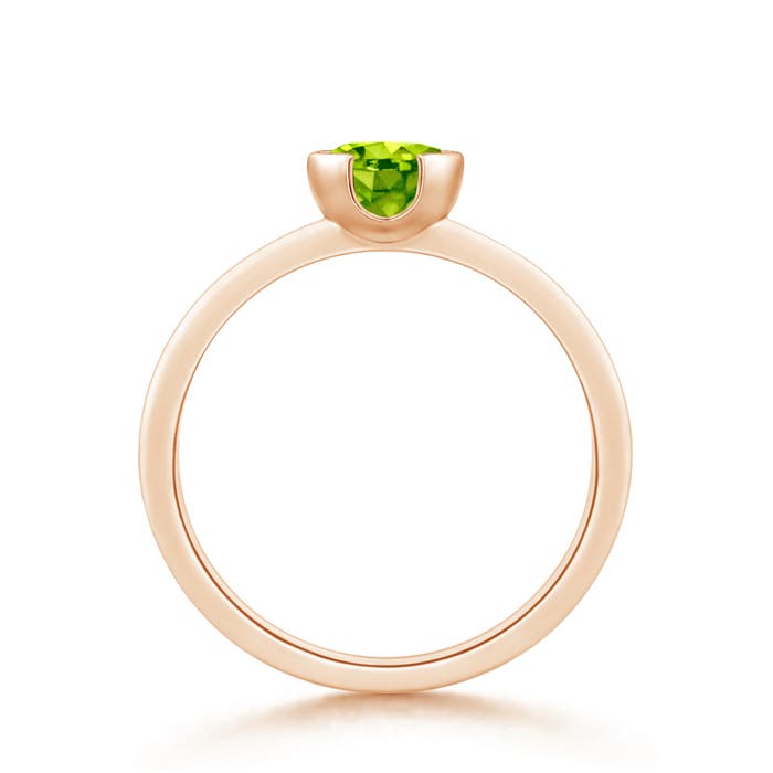 AAA - Peridot / 0.95 CT / 14 KT Rose Gold