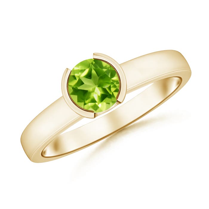 AAA - Peridot / 0.95 CT / 14 KT Yellow Gold