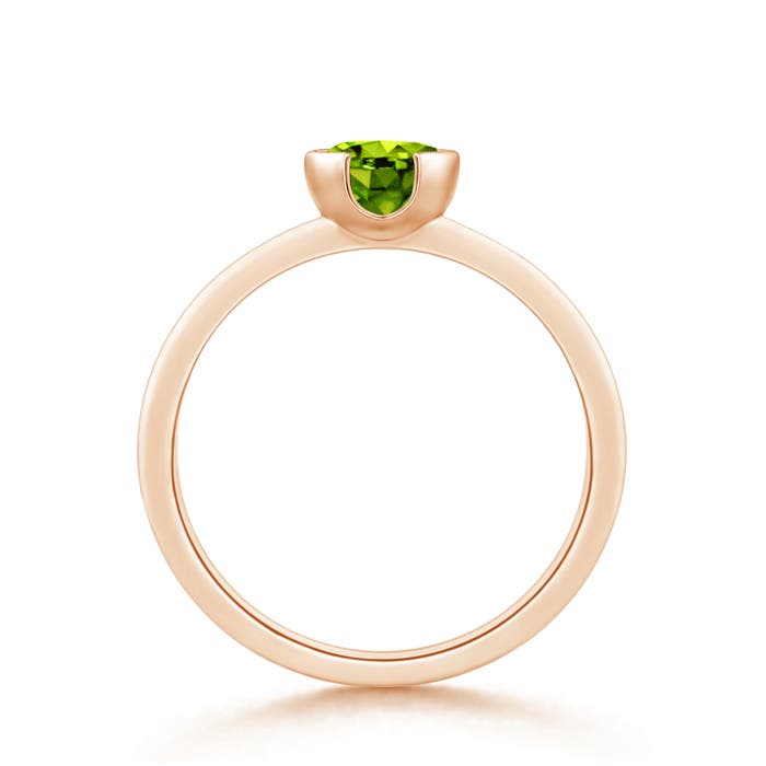 AAAA - Peridot / 0.95 CT / 14 KT Rose Gold