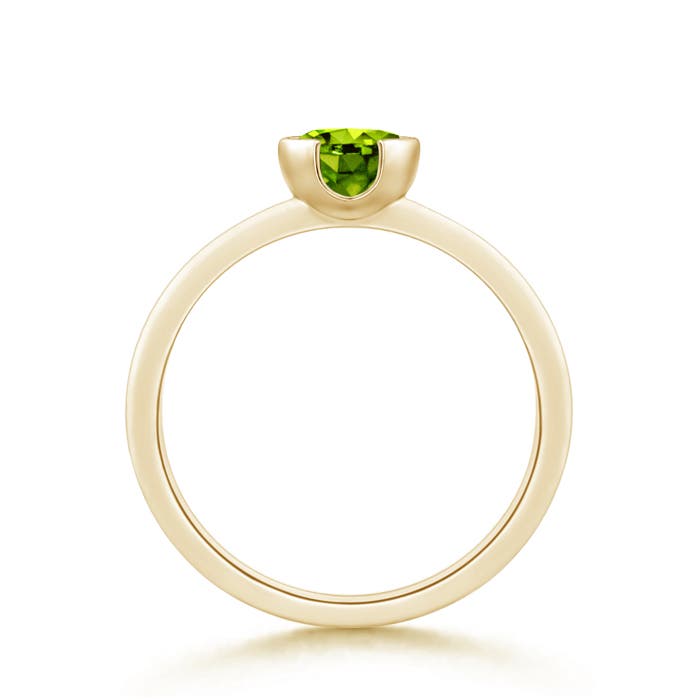 AAAA - Peridot / 0.95 CT / 14 KT Yellow Gold