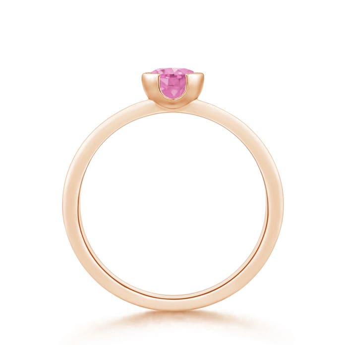 A - Pink Sapphire / 0.6 CT / 14 KT Rose Gold