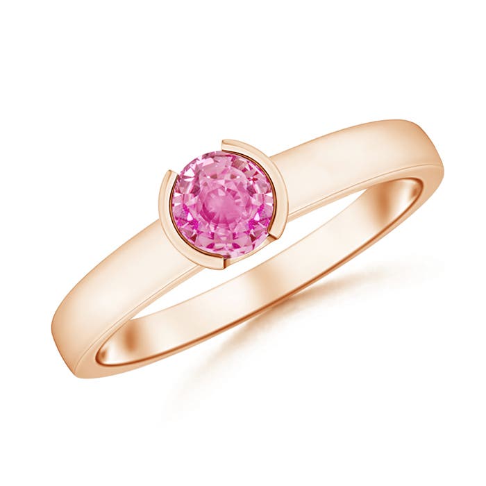 AA - Pink Sapphire / 0.6 CT / 14 KT Rose Gold