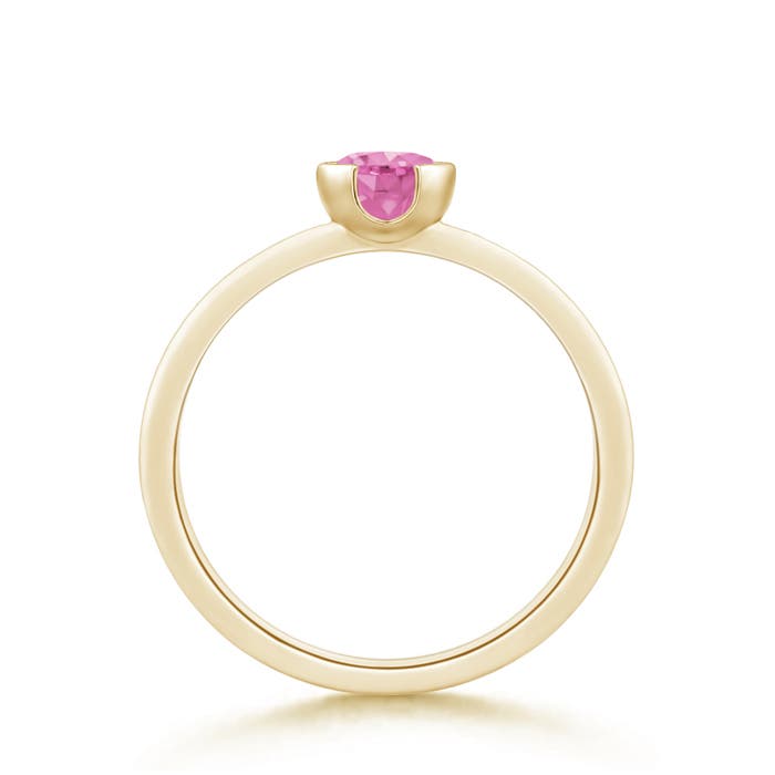 AA - Pink Sapphire / 0.6 CT / 14 KT Yellow Gold