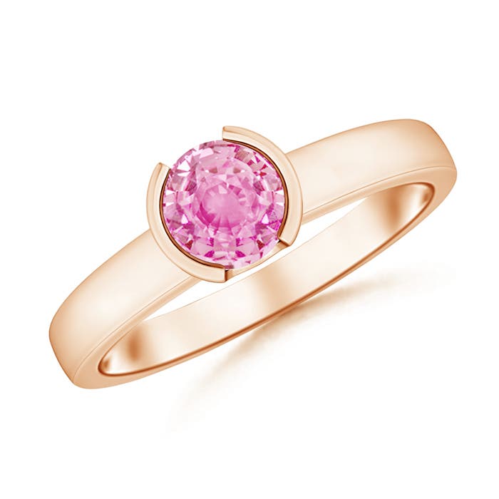 A - Pink Sapphire / 1 CT / 14 KT Rose Gold