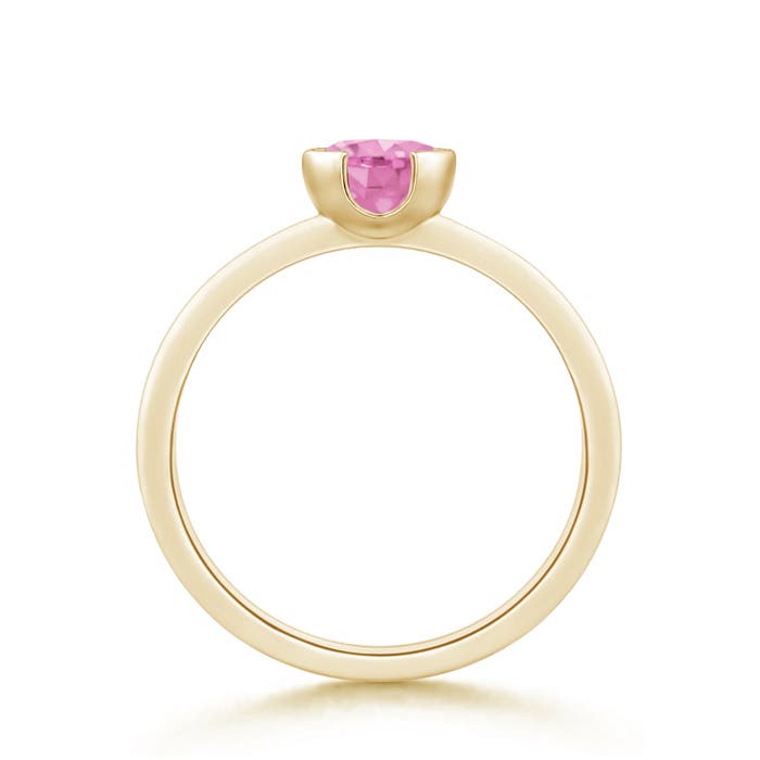 A - Pink Sapphire / 1 CT / 14 KT Yellow Gold