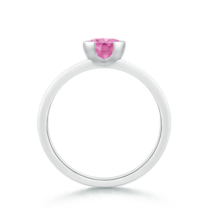 AA - Pink Sapphire / 1 CT / 14 KT White Gold