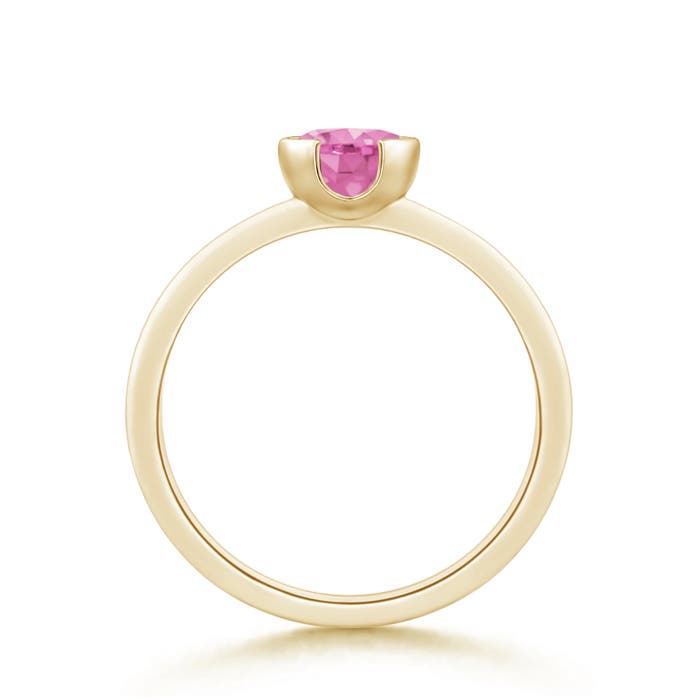 AA - Pink Sapphire / 1 CT / 14 KT Yellow Gold